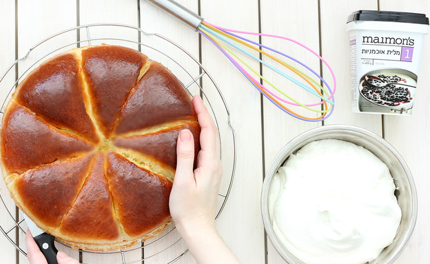 עוגת שמרים עם קרם מסקרפונה 2