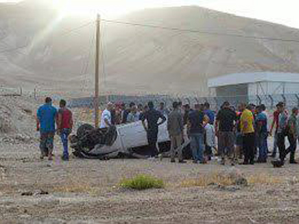 תאונה קטלנית בבקעת הירדן (צילום: TPS / יעל צור)