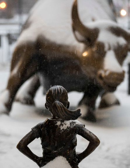 פסל הילדה חסרת הפחד בניו יורק פסל הילדה חסרת הפחד בניו יורק