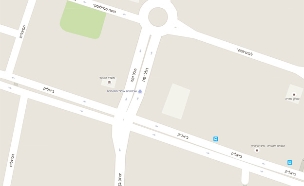 רחוב ביאליק בחדרה - הסימון מוסתר (צילום: גוגל מפות)