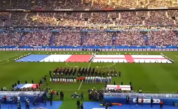 משחק צרפת אנגליה (צילום: יוטיוב )