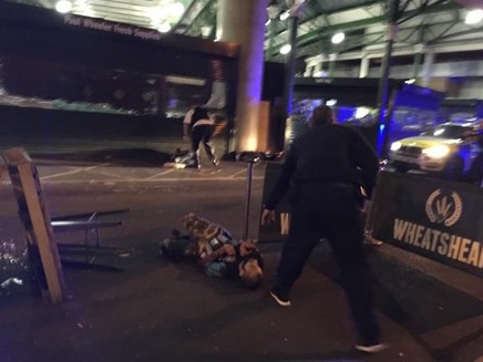 הפיגוע המשולב בלונדון לפני שבועיים (צילום: מהטוויטר)