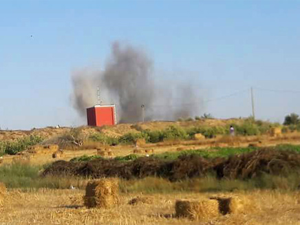 צילום הפיצוץ (צילום: צילום פלסטיני)