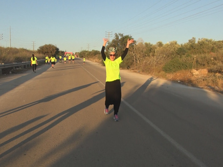 אדווה ביטון במרוץ (צילום: אביבית מיסניקוב)