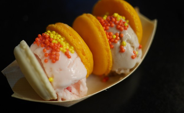 מקרון גלידה, פוד טראק דיסקו (צילום: גיל גוטקין, mako אוכל)