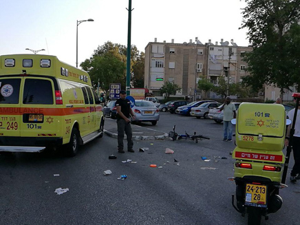 תאונה קטלנית בחיפה (צילום: תיעוד מבצעי מד