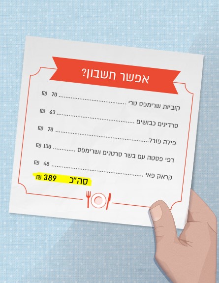 אפשר חשבון ביקור חוזר מלגו ומלבר (עיצוב: סטודיו mako)