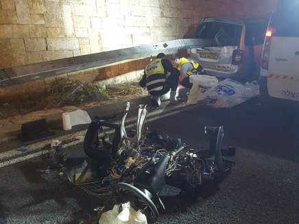 זירת התאונה בירושלים