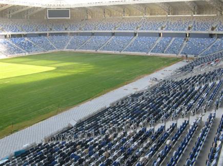הגיע לו לראות את האצטדיון החדש (האתר הרשמי של מכבי חיפה) (צילום: ספורט 5)