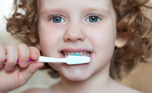 צחצוח שיניים (צילום: Yuliya Evstratenko, Shutterstock)