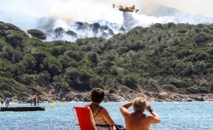 השריפה בצרפת (צילום: חדשות 2)