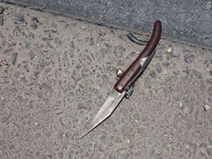 הסכין ששימשה את המחבל בצומת הגוש