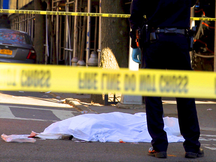 זירת רצח בניו יורק, ארכיון (צילום: רויטרס)