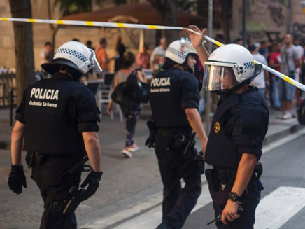 זירת הפיגוע בברצלונה (צילום: CNN)