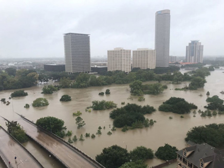 טקסס היום מתחת למים (צילום: sky news)