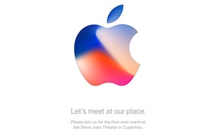 ההזמנה לאירוע השקת אייפון 8 (עיצוב: אפל)