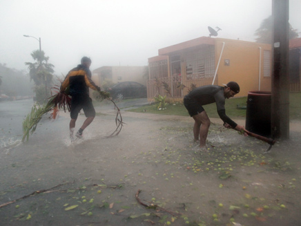הוריקן אירמה פוארטו ריקו (צילום: רויטרס)