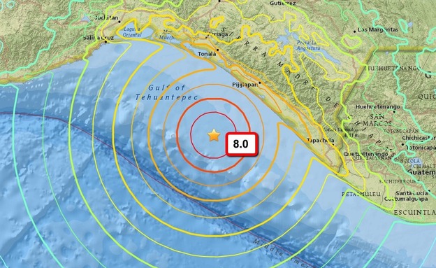 רעש אדמה במקסיקו (צילום: חדשות 2)