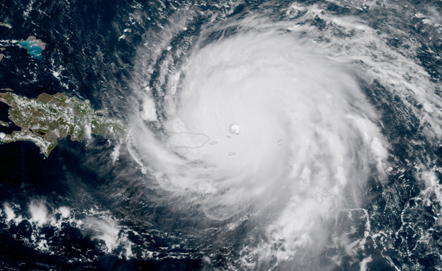 הוריקן "אירמה" מהחלל (צילום: רויטרס)