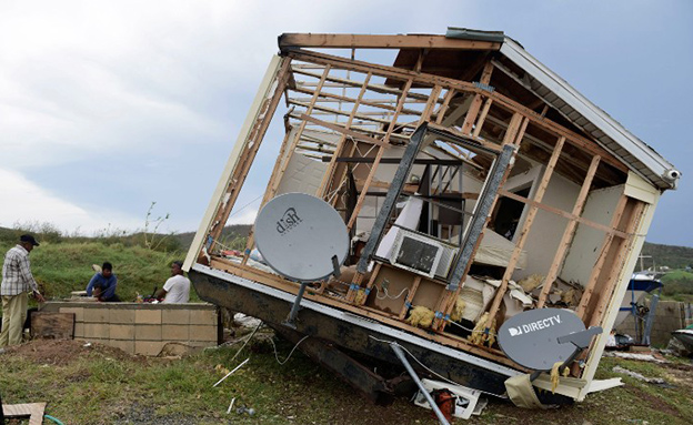 הרס באיים הקאריביים (צילום: CNN)