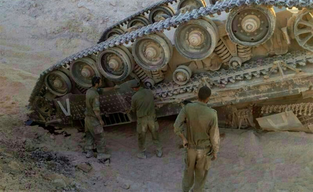 טנק התהפך, ארכיון (צילום: חדשות 2)