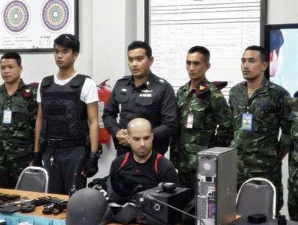מעצרו של נתנאל חדד (צילום: bangkokjack, צילום מסך)
