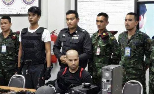 מעצרו של נתנאל חדד (צילום: bangkokjack, צילום מסך)