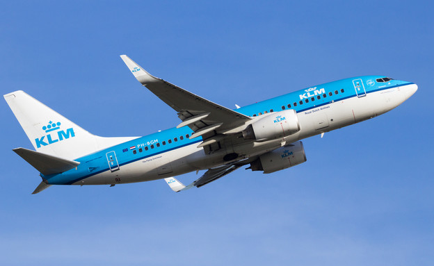 מטוס KLM (צילום: יחסי ציבור, shutterstock)