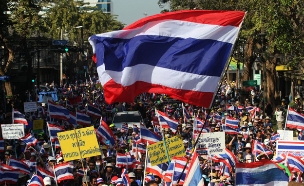 המחאה בתאילנד, ארכיון (צילום: רויטרס)