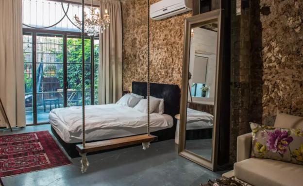 דירה להשכרה ב-Airbnb בשכונת נווה צדק בתל אביב (צילום: יחסי ציבור)