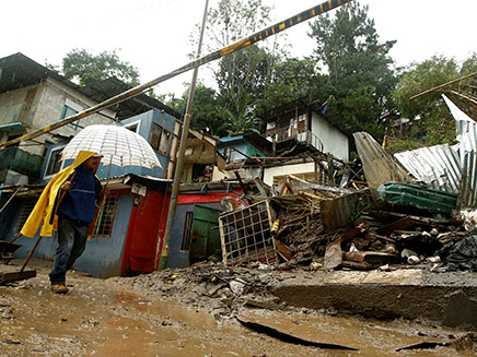 נזק בקוסטה ריקה (צילום: רויטרס)