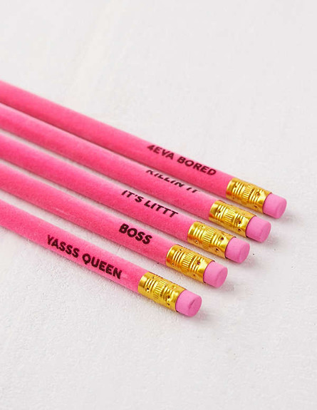 מארז 5 עפרונות + מחק, 35 שקל (צילום: יחסי ציבור)