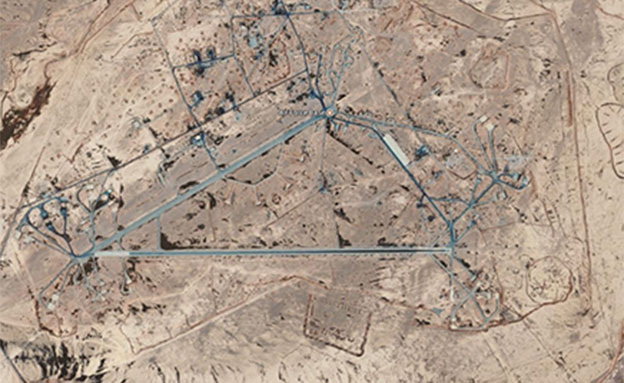 מיקום תקיפת סוללת הנ"מ הסורית (צילום: google earth)