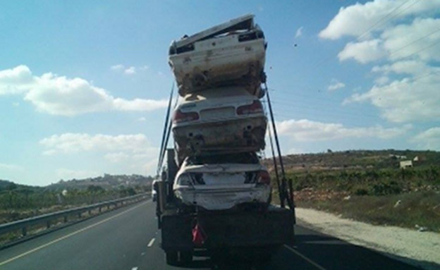 רכבים קשורים למשאית באופן רשלני