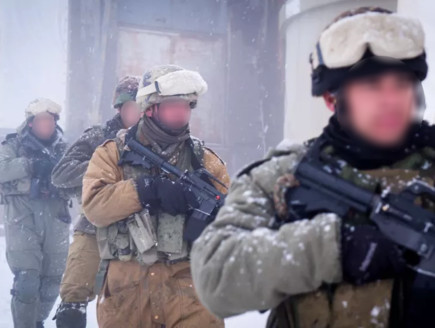 חיילים בשלג (צילום: דובר צה''ל)