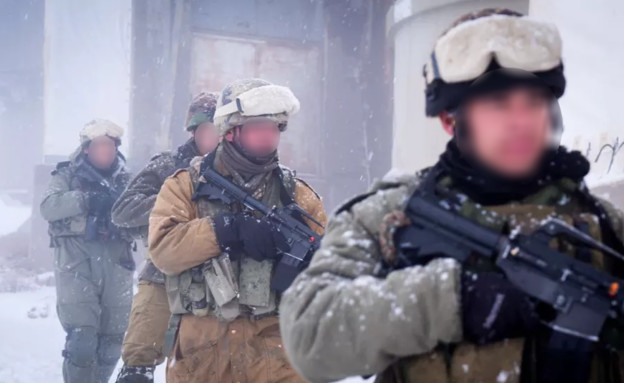 חיילים בשלג (צילום: דובר צה''ל)