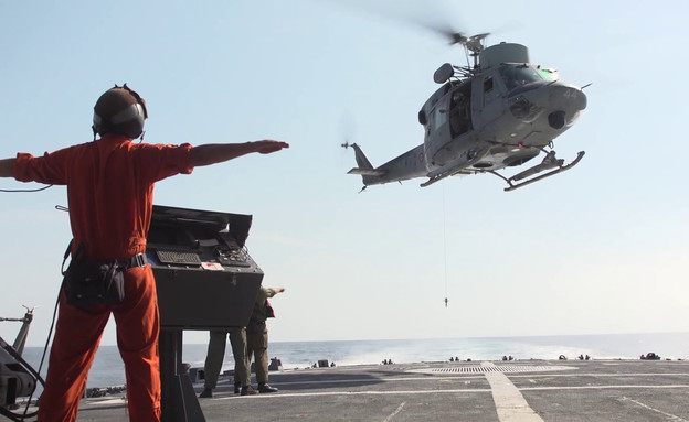 אימון חיל הים עם הצי האיטלקי (צילום: דובר צה''ל)