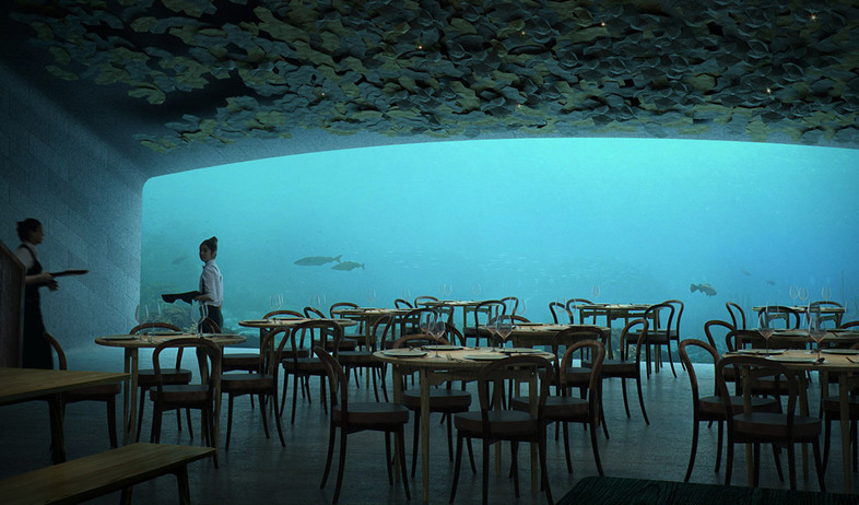מסעדה תת מימית (הדמיה: יחסי ציבור)