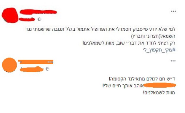 הסתה בפייסבוק (צילום: יחסי ציבור)