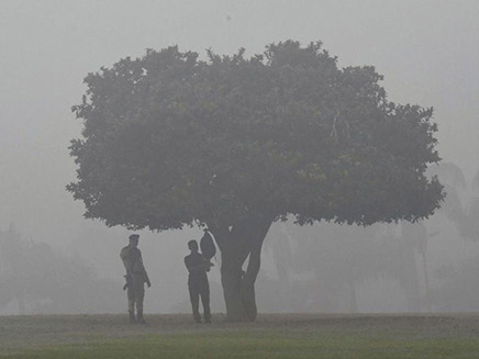 זיהום אוויר בהודו (צילום: SKY NEWS)