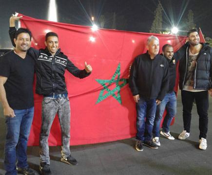 גם נבחרת הג'ודו חגגה עם המרוקאים (באדיבות איגוד הג'ודו) (צילום: ספורט 5)