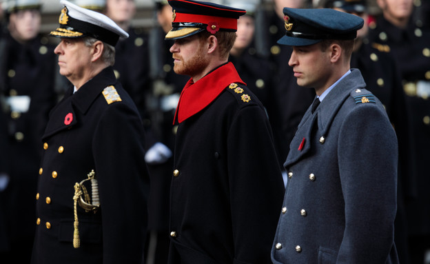 הנסיך הארי בטקס יום הזיכרון הבריטי (צילום: 	Jack Taylor, GettyImagesIL)