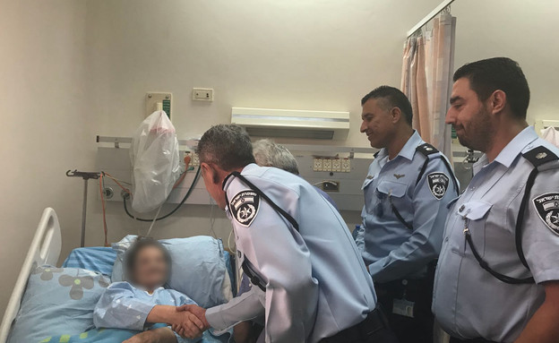 הקשישה שנשדדה (צילום: דוברות משטרת ישראל)