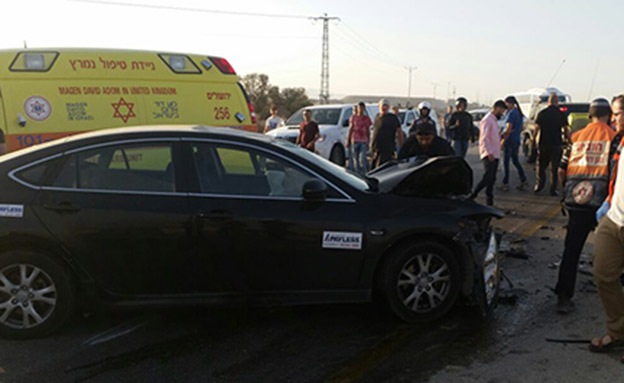 זירת התאונה היום (צילום: תיעוד מבצעי מד"א)