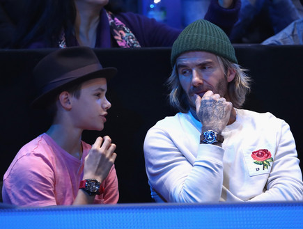 דיוויד ורומאו בקהאם (צילום: Clive Brunskill; GettyImages IL)