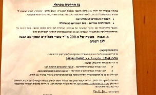 צווי ההריסה שחולקו בכפר