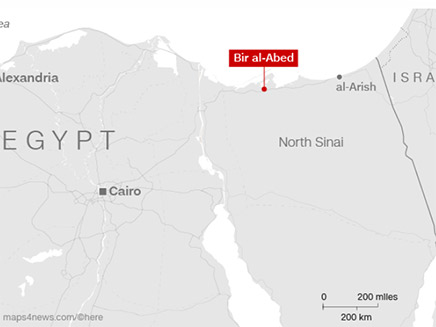 מפת אזור הפיגוע (צילום: CNN)