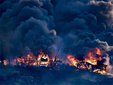שריפות בקליפורניה (צילום: CNN)