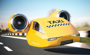 מונית מעופפת (צילום:  sergeysan1 , ShutterStock)