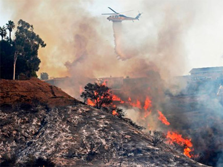 שריפות הענק בקליפורניה (צילום: CNN)